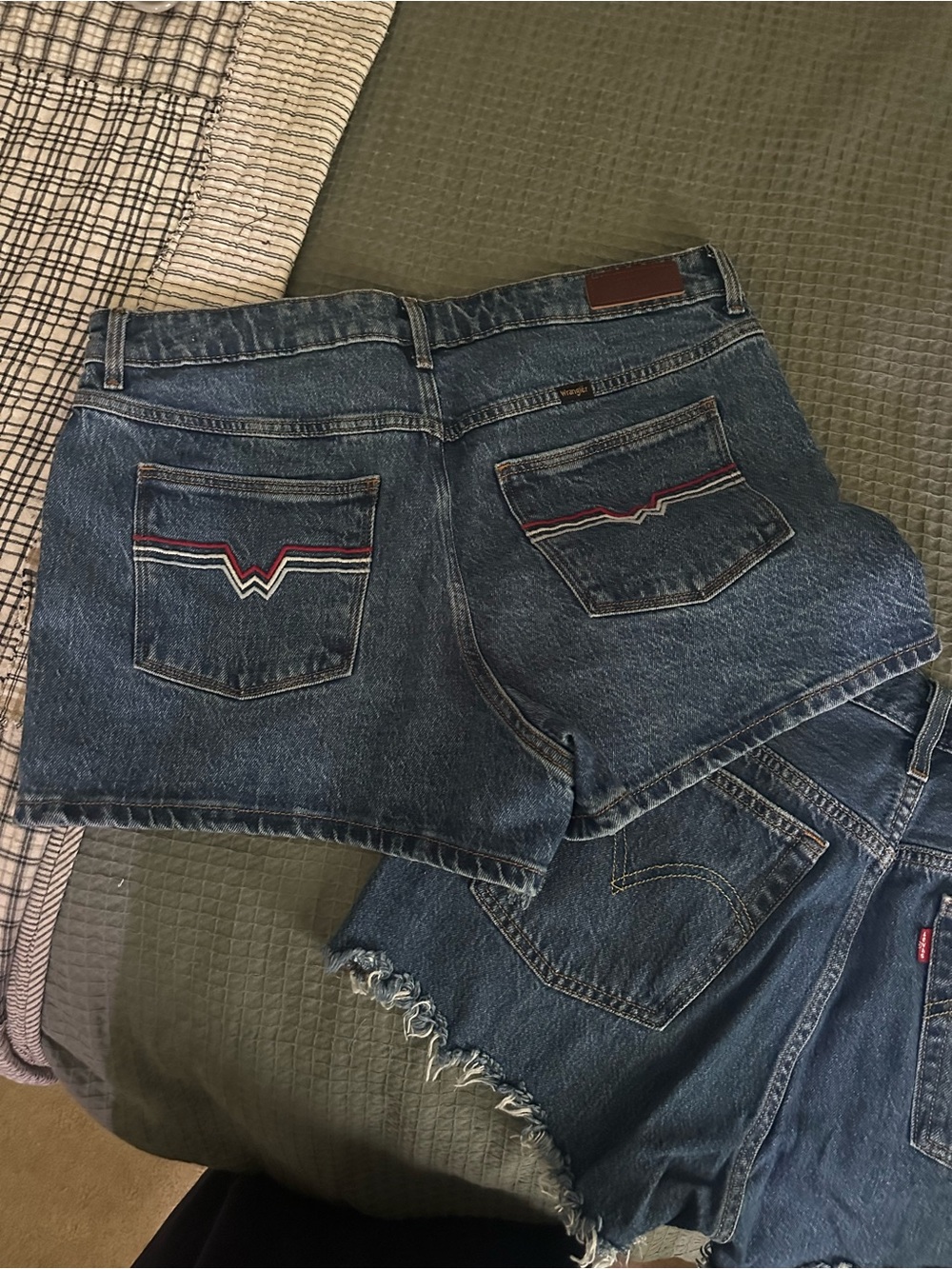 Levi’s & Wrangler Blue Denim Jean Shorts